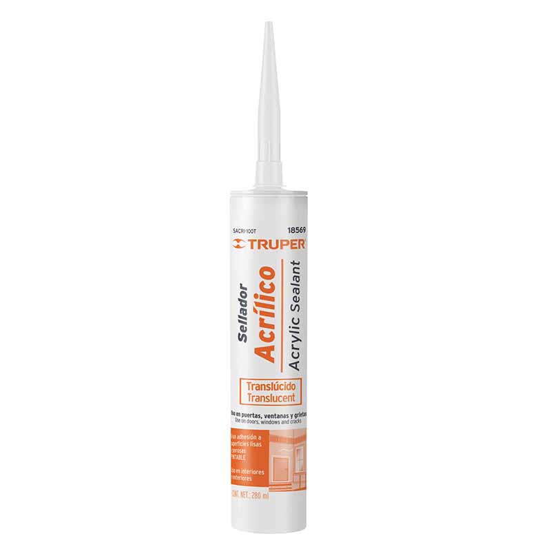 SELLADOR ACRILICO DE 280 ML, TRANSPARENTE, TRUPER