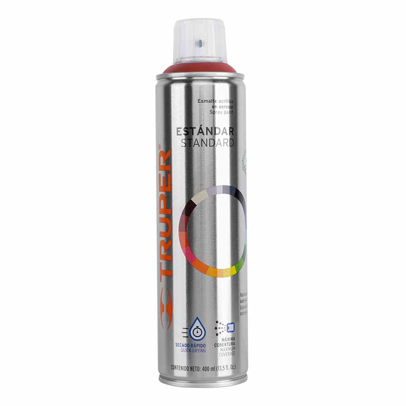 PINTURA EN AEROSOL, ROJO PRIMARIO, BOTE ESBELTO, 400ML