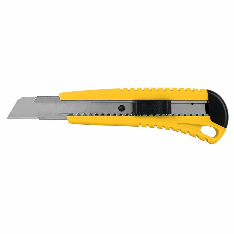 CUTTER 18 MM PLÁSTICO CON ALMA METÁLICA, PRETUL