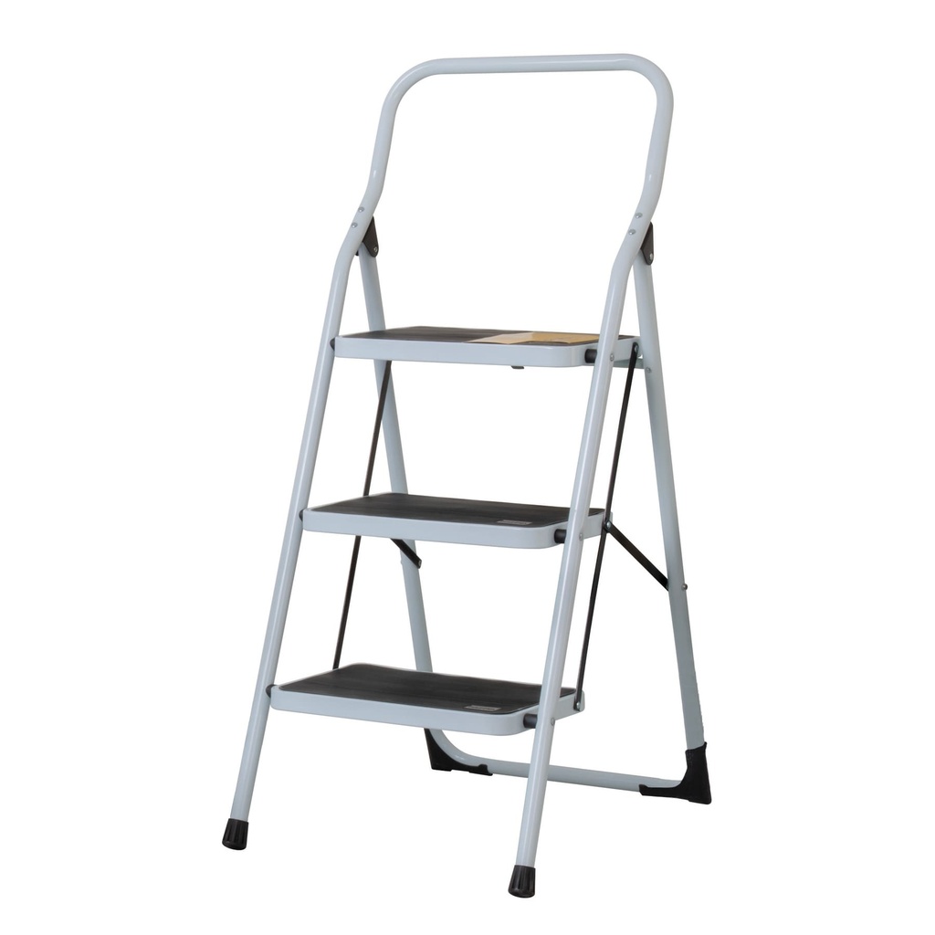 ESCALERA TUBULAR 3 PELDAÑOS ESTU-3P PRETUL           