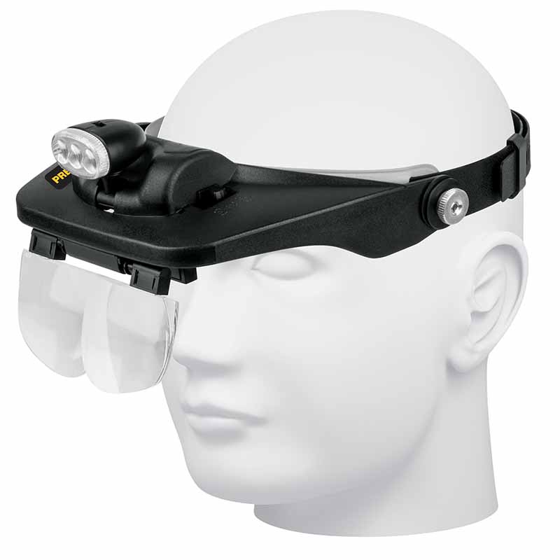 LUPA OPTOVISOR DE 3 LEDS, PRETUL