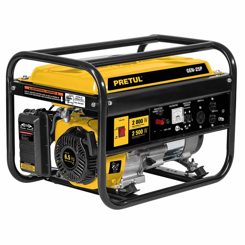 GENERADOR ELEC A GASOLINA GEN-25P 2500W PRETUL     