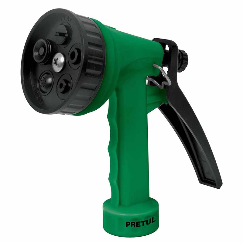 PISTOLA PARA RIEGO DE 5 FUNCIONES PLÁSTICA, A GRANEL, PRETUL