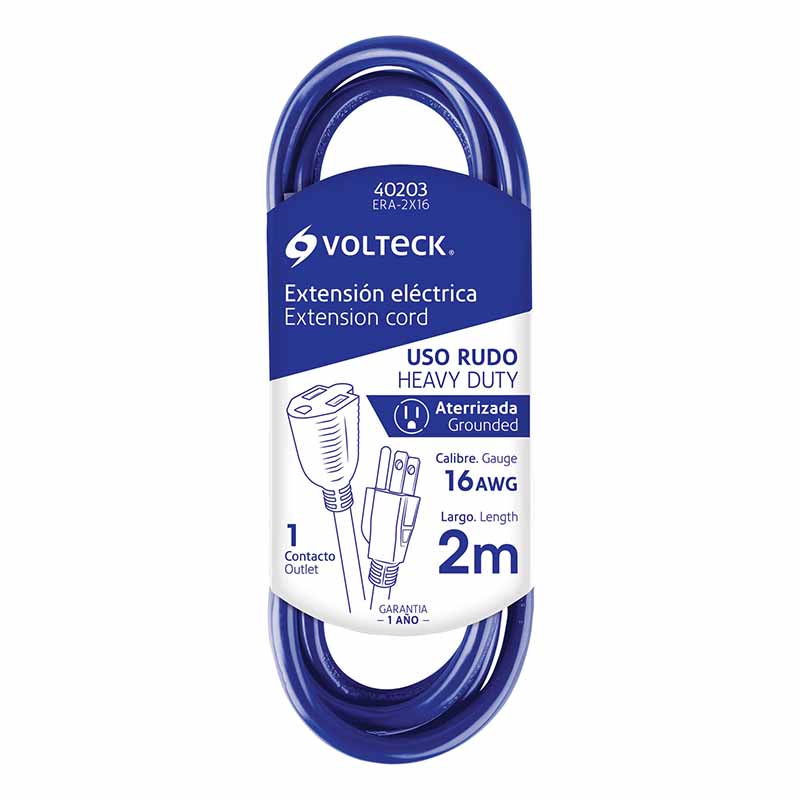 EXTENSION USO RUDO ATERRIZADO ERA-2X16 2MT VOLTECK 