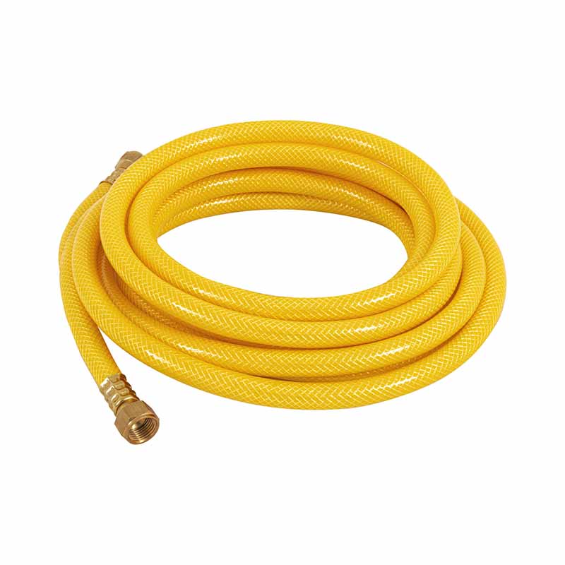 MANGUERA PARA GAS, PVC AMARILLA, 3/8'X5 M, C/CONEXIÓN, FOSET