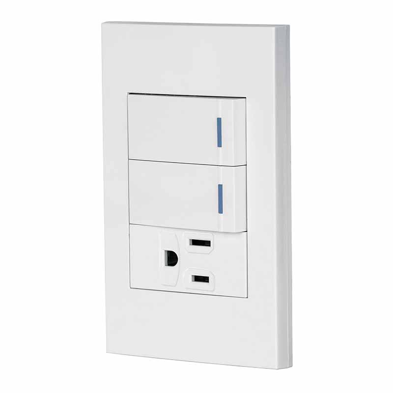 PLACA ESPAÑOLA 2 INT 1 CONT PA-APCO-E2B VOLTECK    