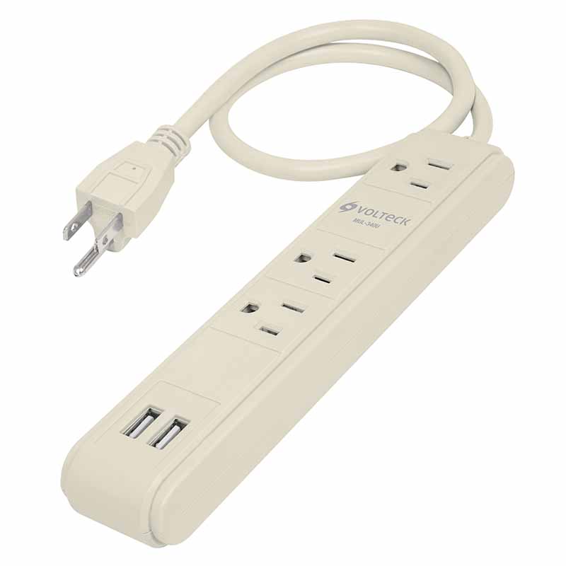 MULTICONTACTO 3E.2USB MUL-340U VOLTECK             