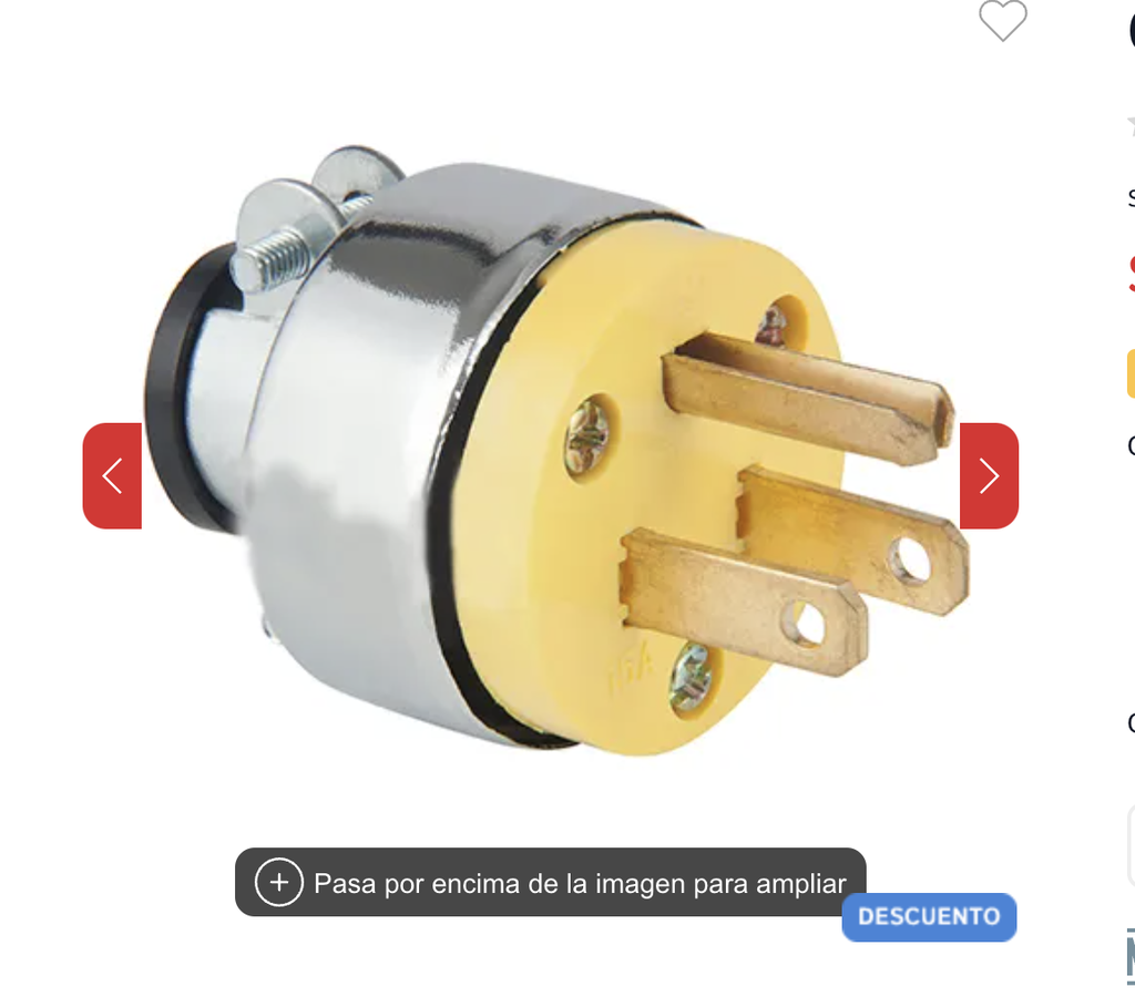 CLAVIJA INDUSTRIAL BLINDADA ATERRIZADA, 2 POLOS+TIERRA