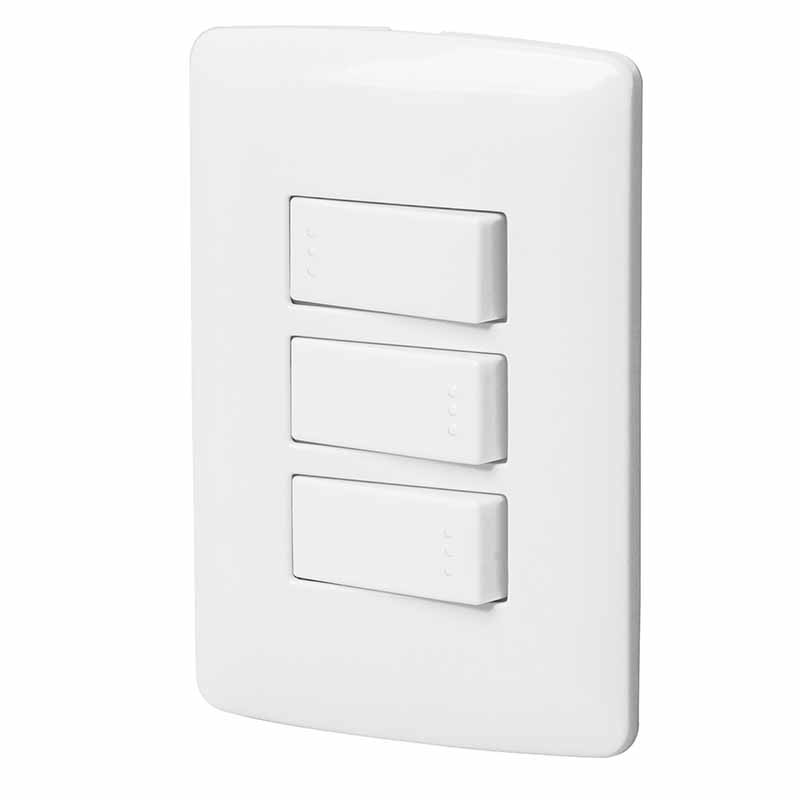 PLACA ITAL 2INT/1DE 3V PA-APTR-EIB BLANCO VOLTECK  