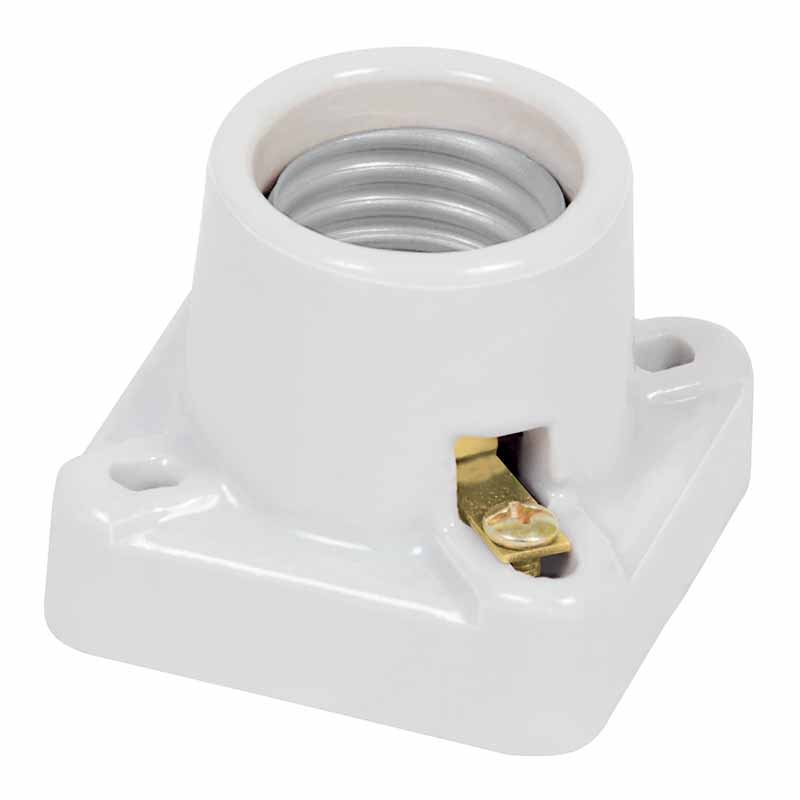 PORTALAMPARA CERAMICA CUADRADA POPO-11 VOLTECK     