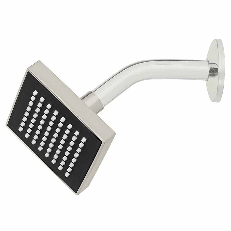 REGADERA CUADRADA ABS 4" R-403N SATIN C/B FOSET    