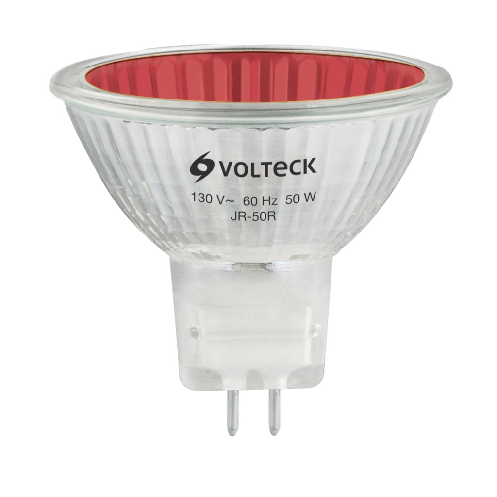 FOCO D/HALOGENO BASE BIPIN ROJO JR-50R V           