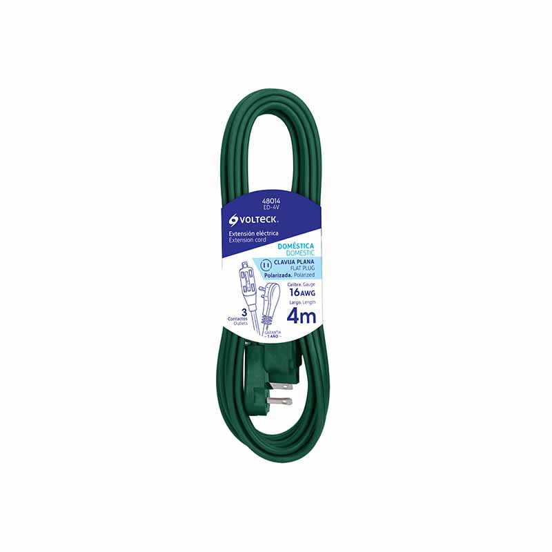 EXTENSION ELEC.DOMESTICA 4M VERDE ED-4V            