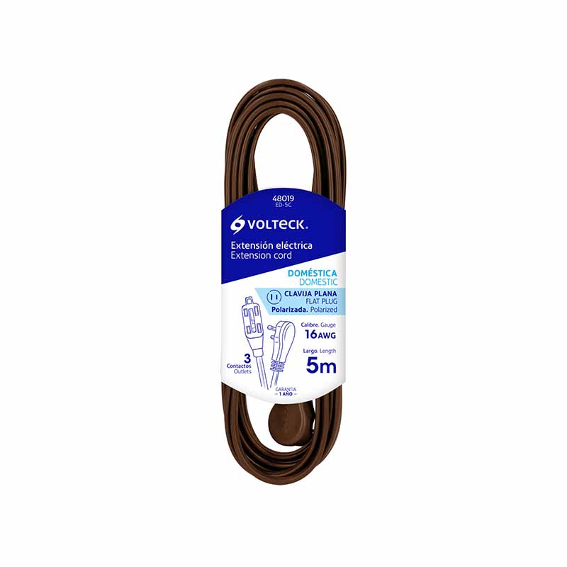 EXTENSION ELEC.DOMESTICA 5M CAFE ED-5C V           