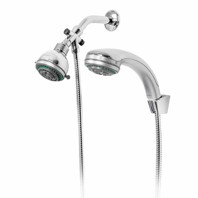 REGADERA 3' CON EXTENSIÓN TIPO TELÉFONO 5 FUNCIONES, AQUA