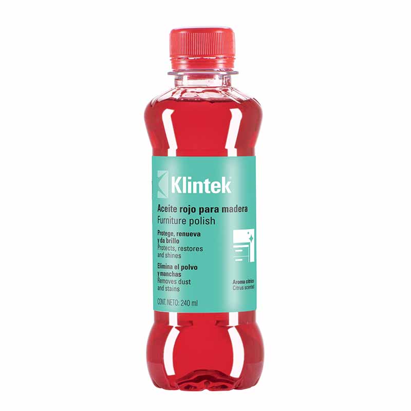 ACEITE ROJO P/MUEBLES 240ML AMU-24 KLINTEK         