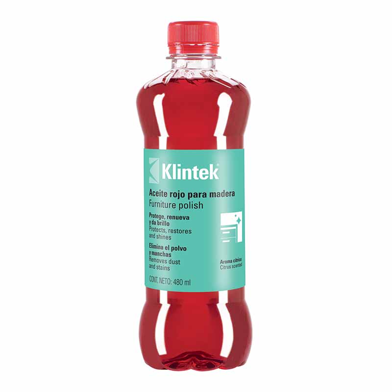 ACEITE ROJO P/MUEBLES 480ML AMU-48 KLINTEK         