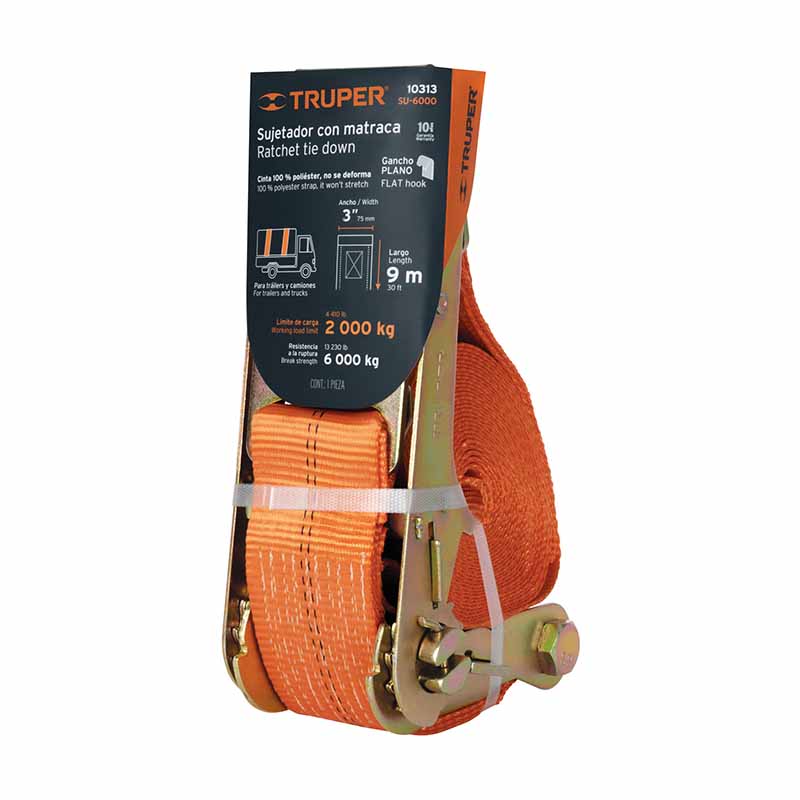 SUJETADOR CON MATRACA 3" SU-6000 TRUPER            