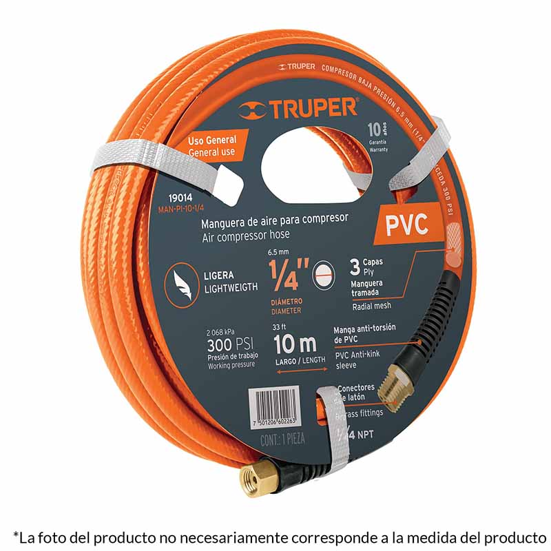 MANG.P/COMPRESOR 3/8 15M.MAN-PI-15-3/8 TRUPER      