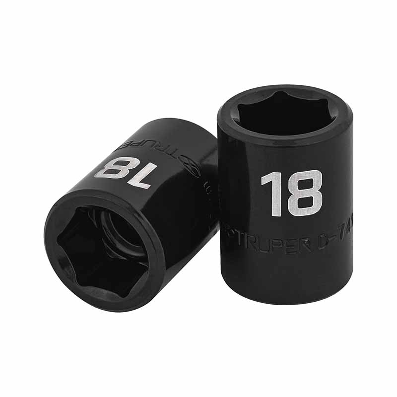 DADO IMPACTO 6 PTAS.1/2 18MM D-7418-M TRUPER           