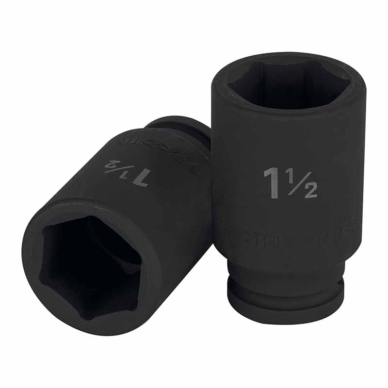 DADO LARGO DE IMPACTO DE 1-1/2', 6 PUNTAS, CUADRO 3/4'