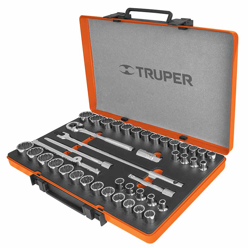 JGO. DADOS 42PZS CUADRO 1/2 JD-1/2X42MP TRUPER        