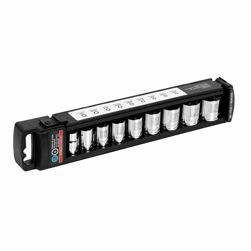 DADOS JGO DE 9 PZS STD JD-3/8X9P TRUPER 