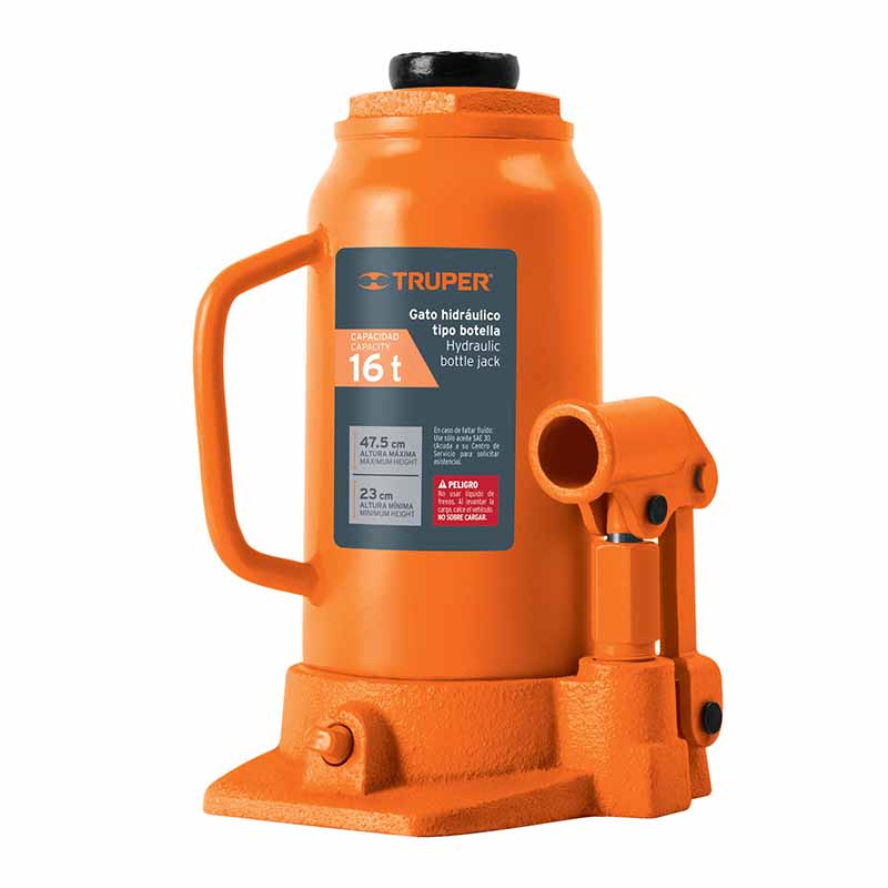 GATO HIDRÁULICO DE BOTELLA DE 16 TON, TRUPER