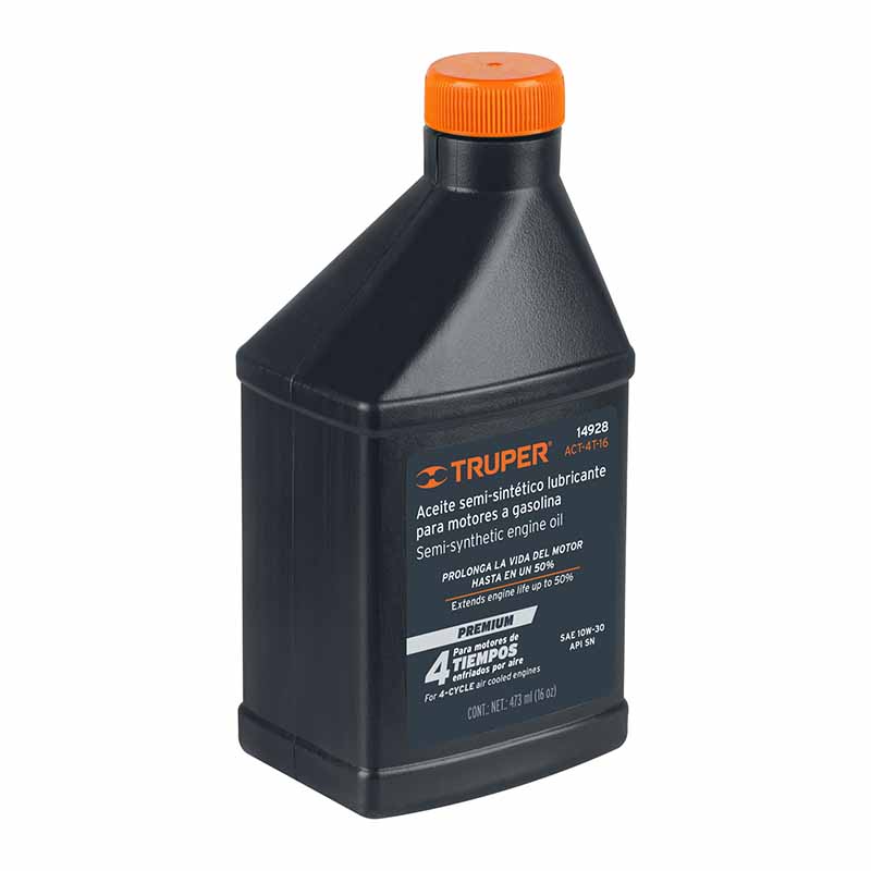 ACEITE SEMI-SINTÉTICO, 4 TIEMPOS, 400 ML (14 OZ), TRUPER