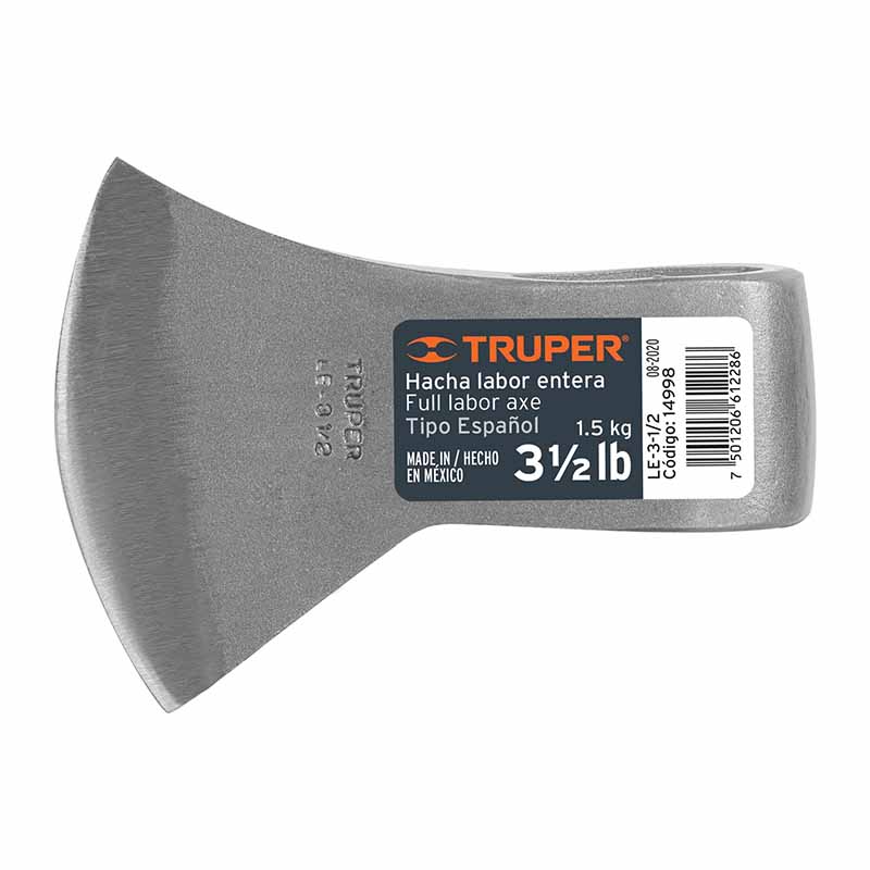 HACHA LABOR ENTERA S/MANGO LE-31/2 TRUPER        