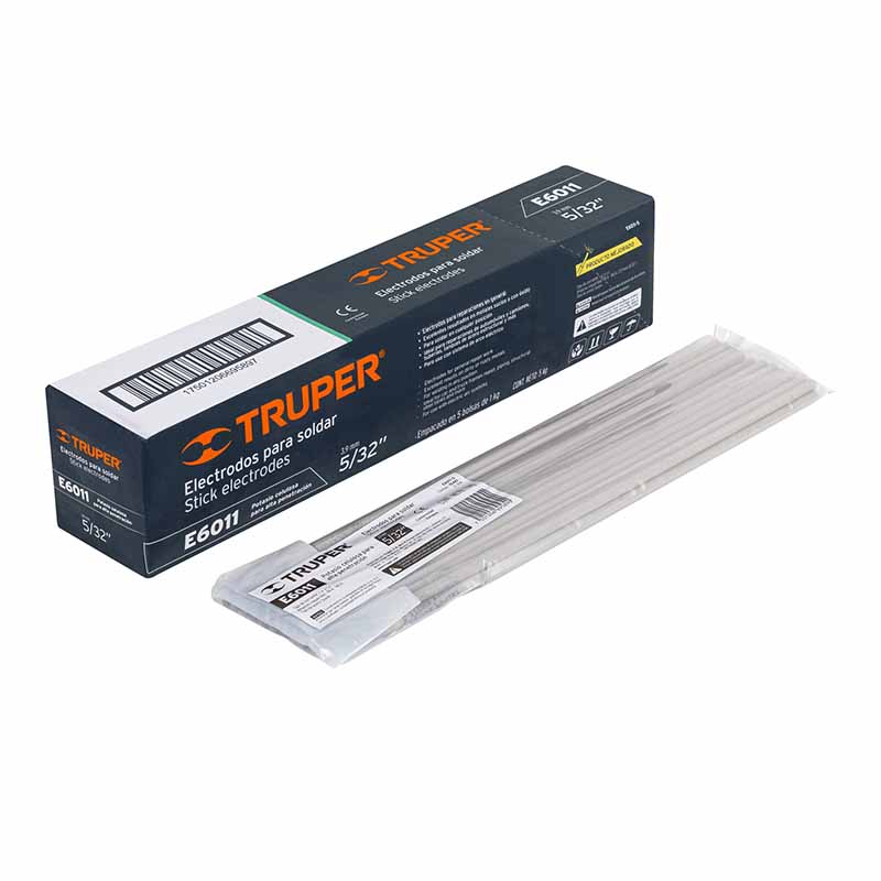 BOLSA CON 1 KG DE ELECTRODOS 6011 DE 5/32', TRUPER