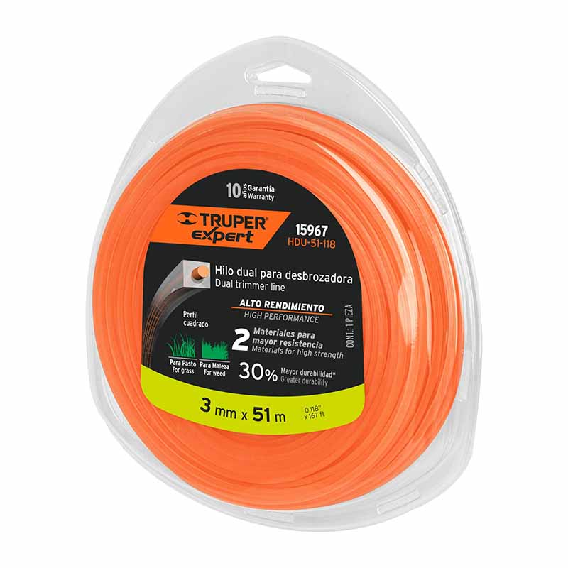HILO DUAL P/DESBROZ 3MM HDU-51-118 TRUPER          