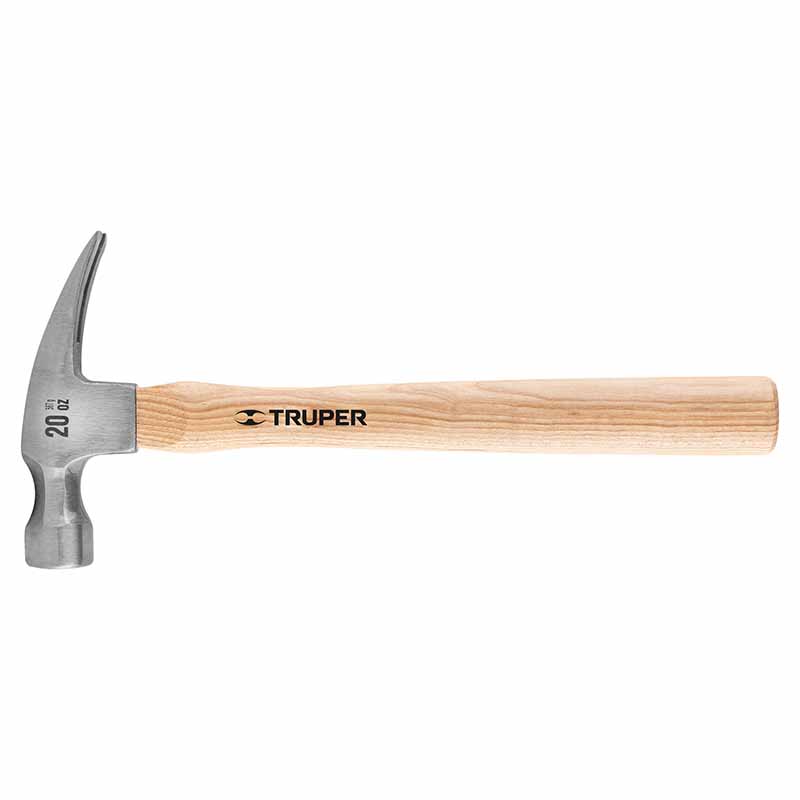 MARTILLO PULIDO 20 OZ UÑA RECTA, MANGO MADERA, TRUPER