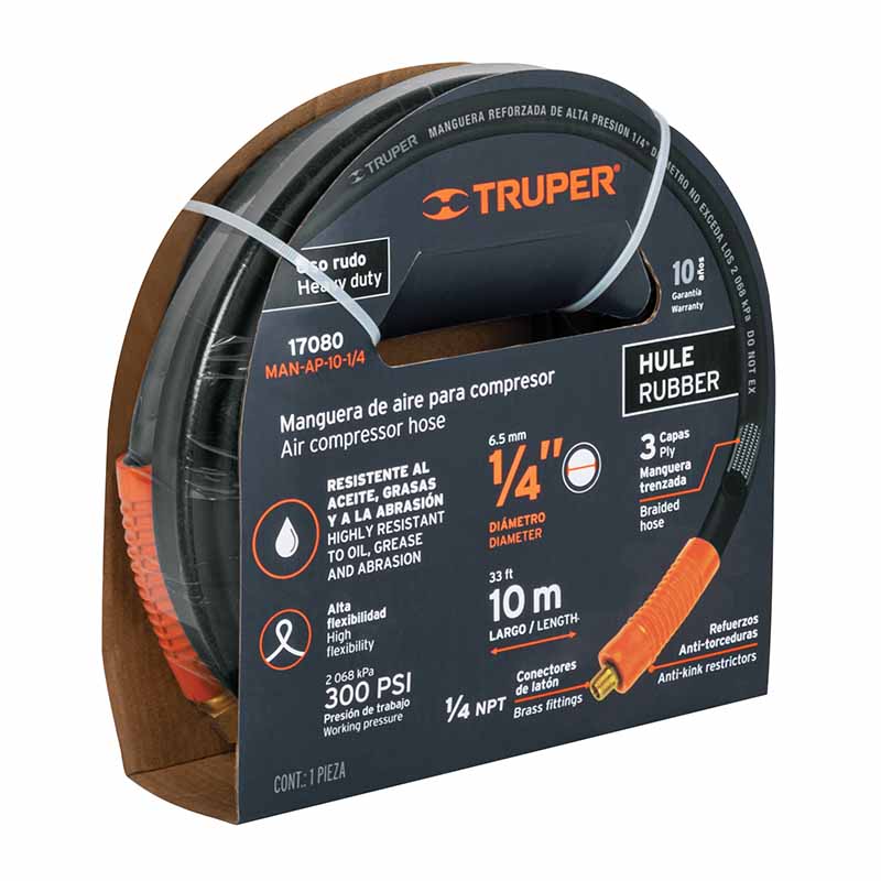 MANGUERA P/COMP. 10MT 1/4 MAN-AP-10-1/4 TRUPER       