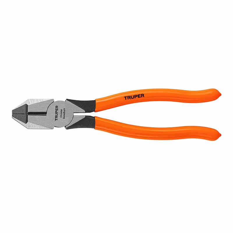 PINZA PARA ELECTRICISTA 8' USO RUDO, MANGO PVC, TRUPER