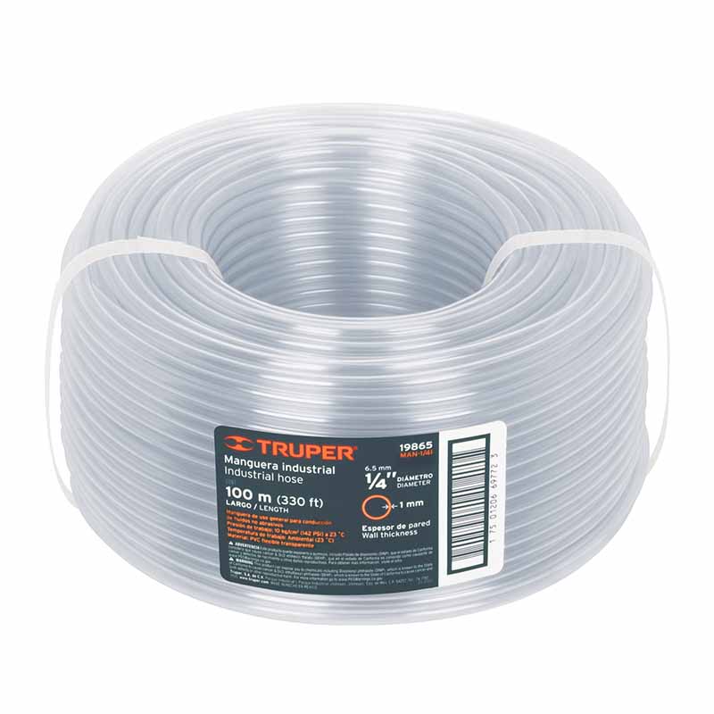 MANGUERA INDUSTRIAL MAN-1/4I 100 MTS TRUPER        
