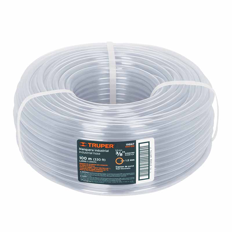 MANGUERA INDUSTRIAL MAN-3/8I 100 MTS TRUPER        