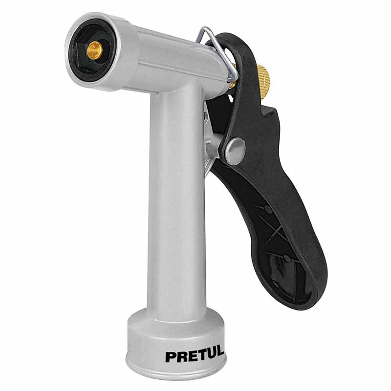 PISTOLA PARA RIEGO DE 4' DE 2 FUNCIONES METÁLICA, PRETUL