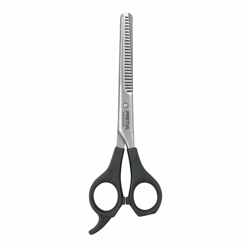 TIJERA 6-1/2' ACERO INOX, DEGRAFILADO, PARA ESTILISTA,PRETUL