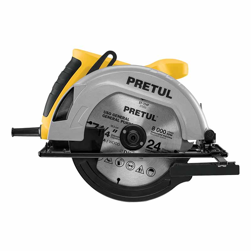 SIERRA CIRCULAR 7-1/4', 1200W, PRETUL