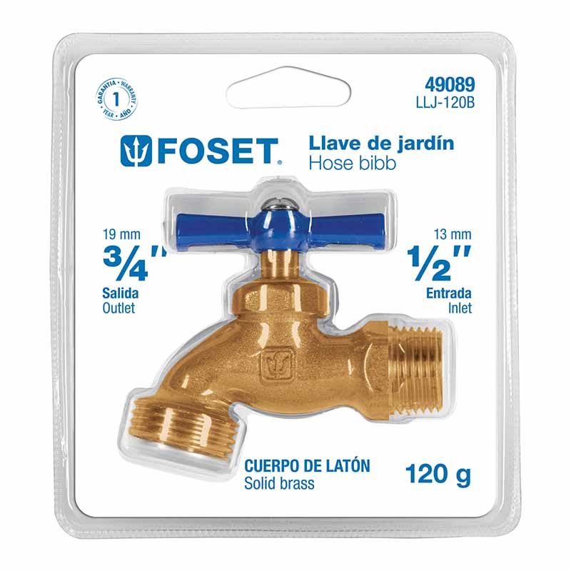 LLAVE NARIZ P/JARDIN 1/2"LLJ-120B BLIS.FOSET       