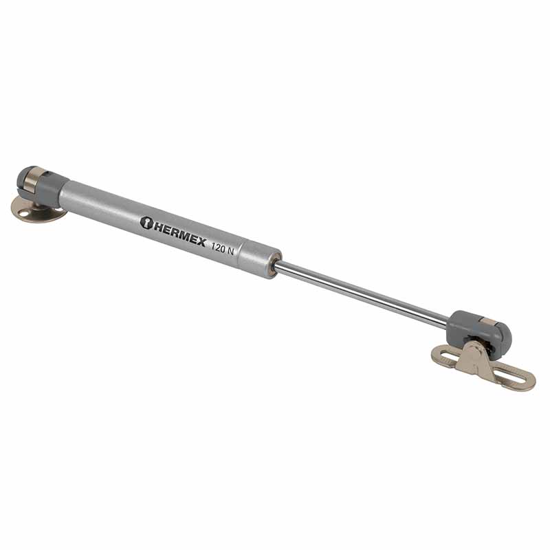 PISTÓN A GAS CON CAPACIDAD DE 120 N / 12 KG, HERMEX