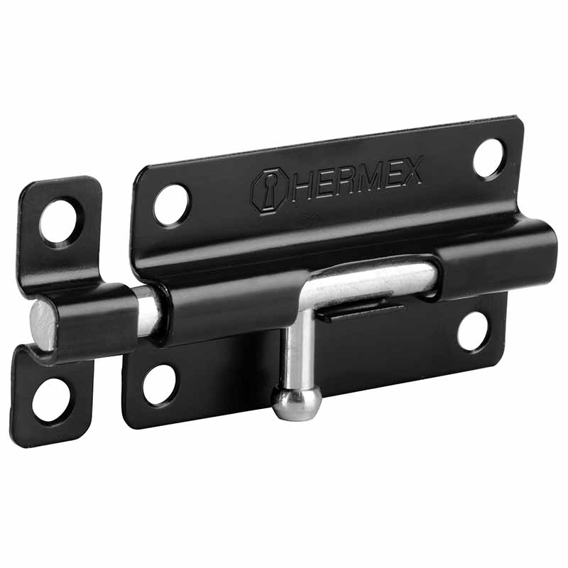 PASADOR DE BARRIL 4' DE ACERO ACABADO NEGRO, HERMEX