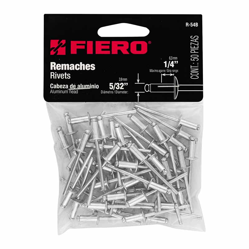 REMACHES D/ALUM.5/32" R-54B 50PZ FIERO             