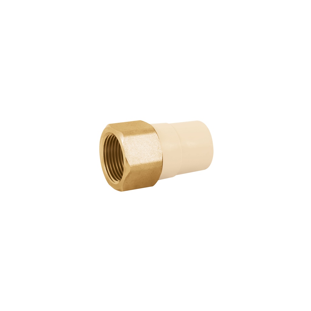 ADAPTADOR HEMBRA DE CPVC 1' CON INSERTO METÁLICO, FOSET