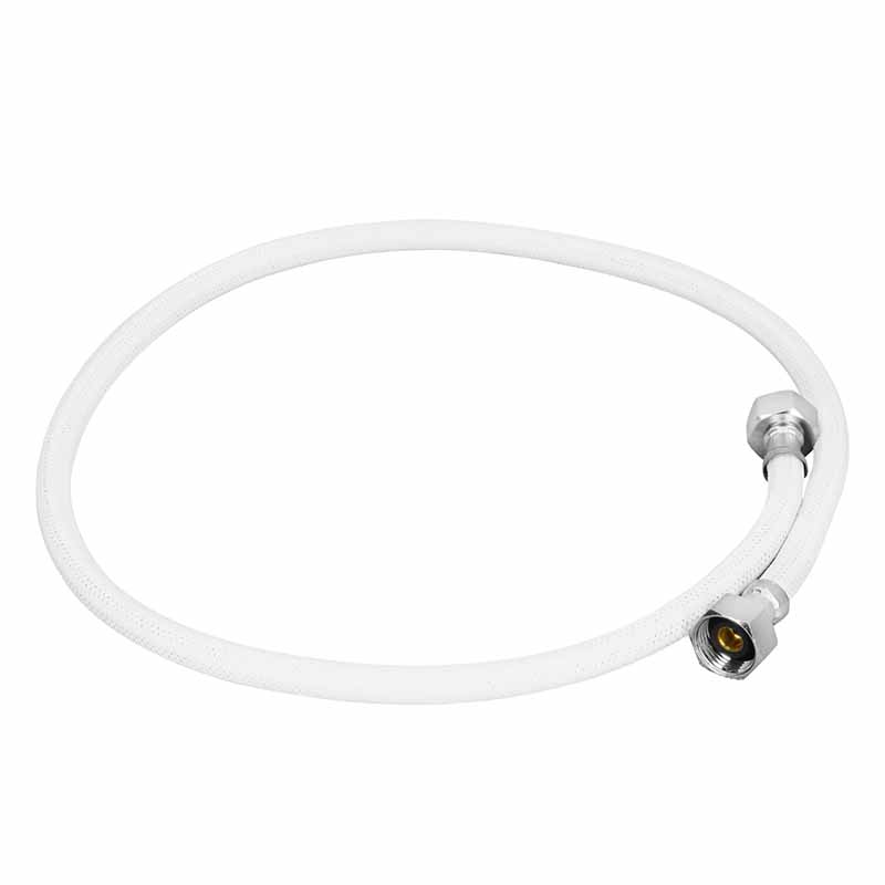 MANGUERA LAVABO/FREGADERO, VINILO BLANCO, 1/2'X1/2', 100 CM