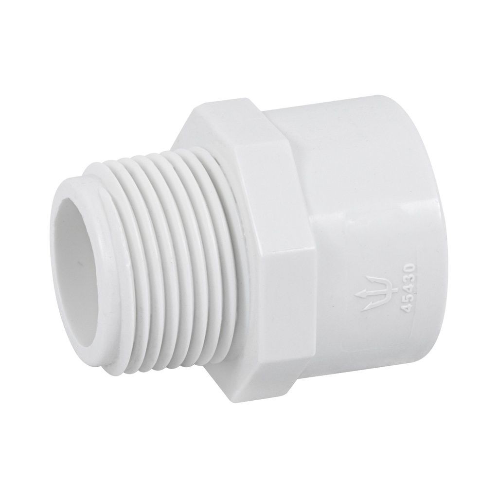 ADAPTADOR MACHO DE PVC DE 3/4', FOSET