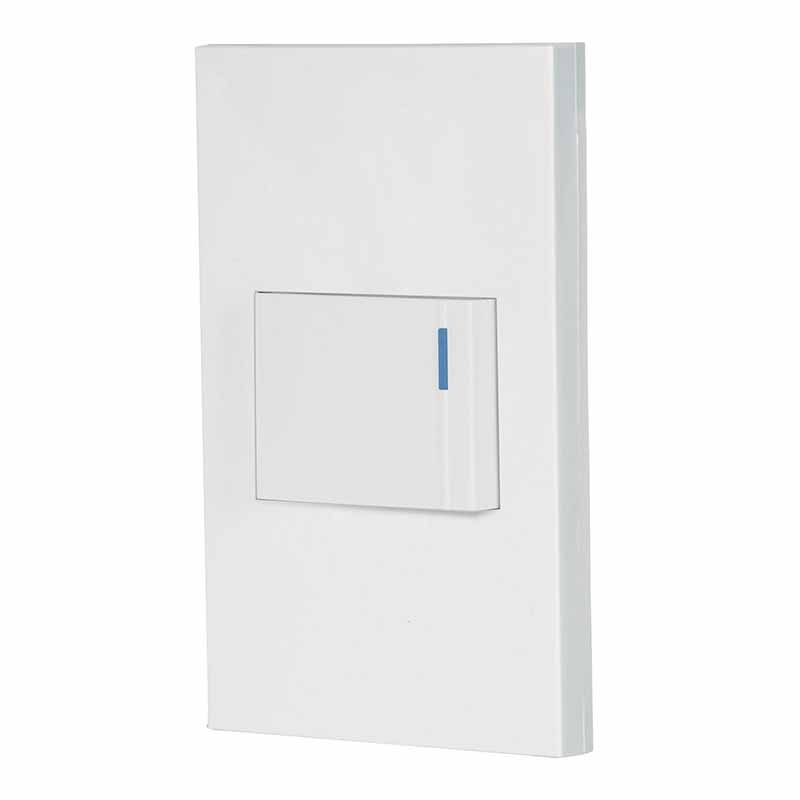 PLACA ARMADA 1 INTERRUPTOR DE 3VÍAS, 1.5MÓD, ESPAÑOLA,BLANCO