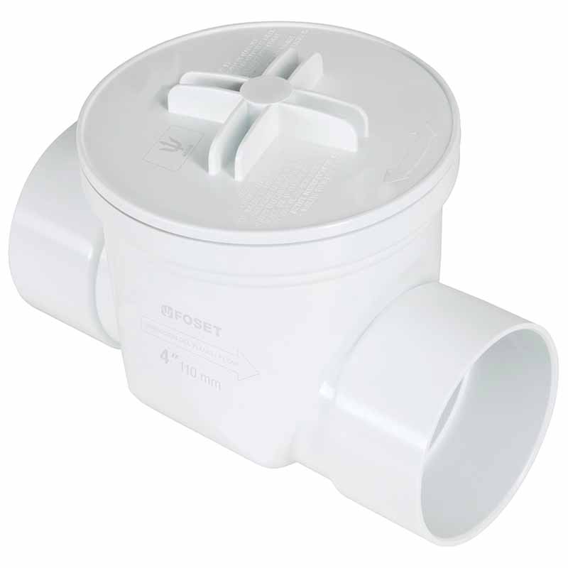 VÁLVULA ANTIRRETORNO DE ABS DE 4', FOSET