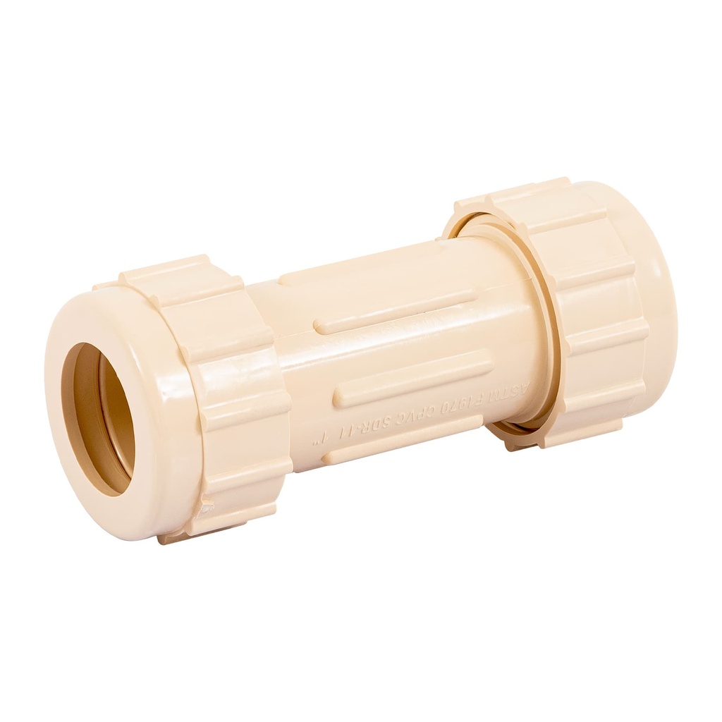 ACOPLE DE COMPRESION CPVC 1" CPVC-273 FOSET        